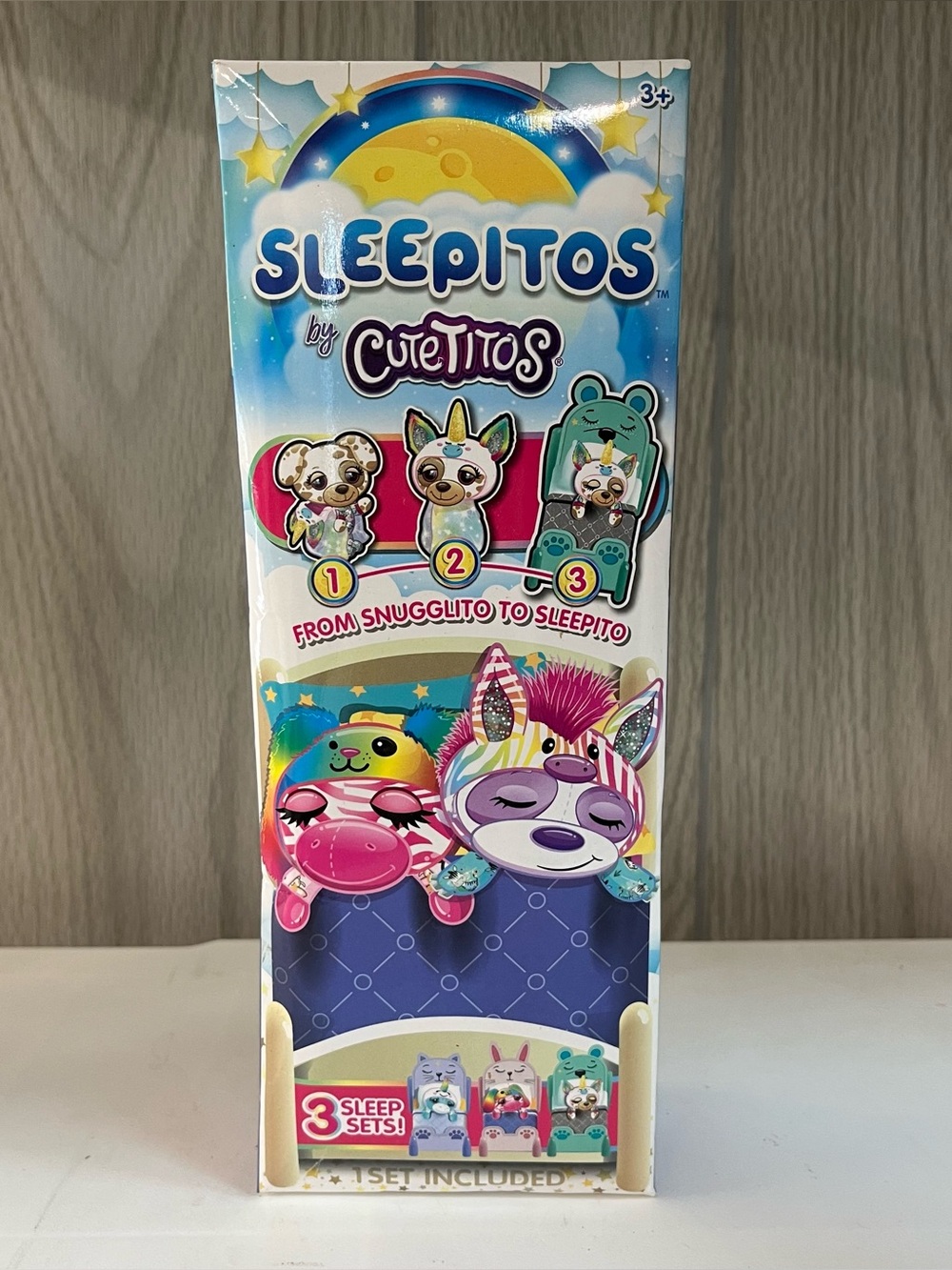 SLEEPITOS BY CUTETITOS Mystery 2023 Series 1 Basic Fun 8" Plush with Bed & Wrap